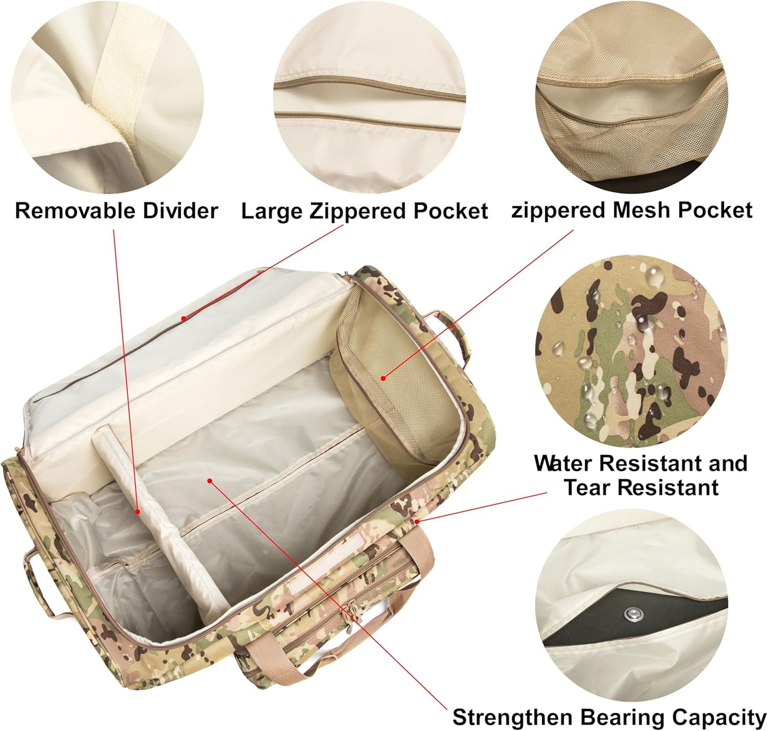Mountain Land 120L Duffle Bag for Men and Women Large Luggage Bag with Wheels Travel Suitcase - Image 4