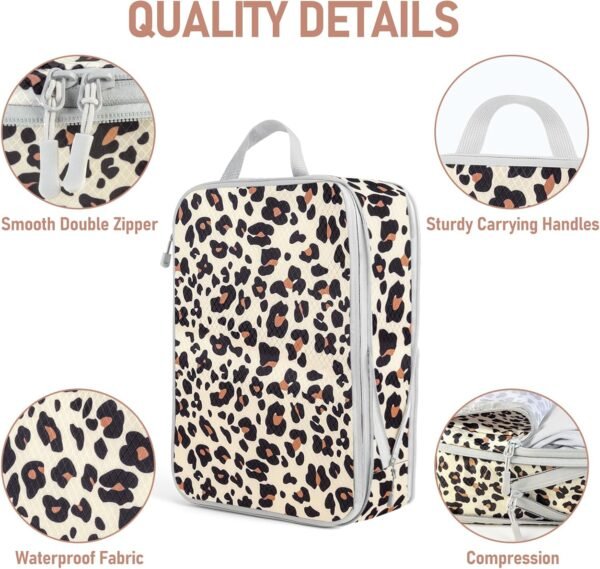 4-Piece Packing Cube Set - Lightweight Luggage Organizers for Travel, Vacation and Suitcases - Durable Accessories with Compression - Image 2