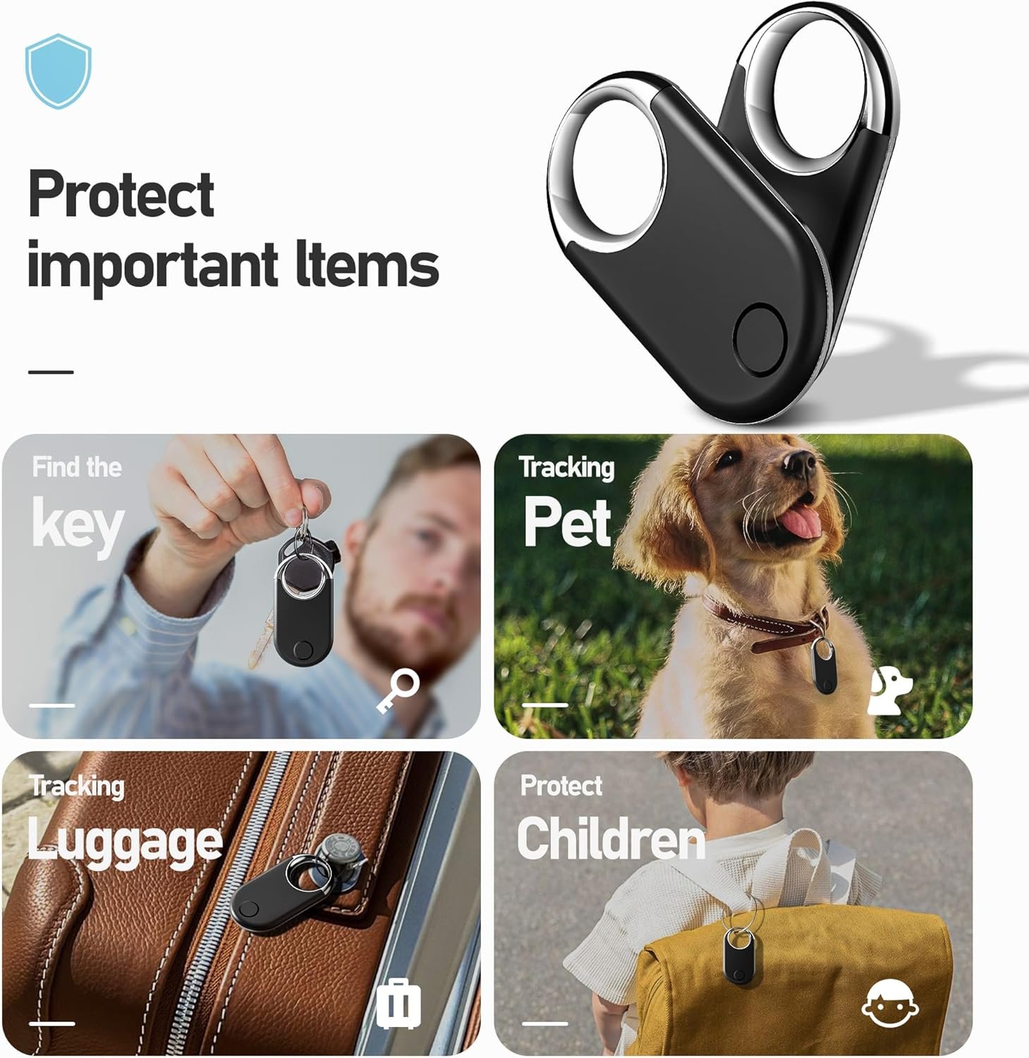 Air Tags-2 Pack Tracker Tag Work with Apple Find My (iOS 14.6 Above Only) Air Tag Smart Tag Item Finders for Key, Luggage, Backpack,etc. - Image 4