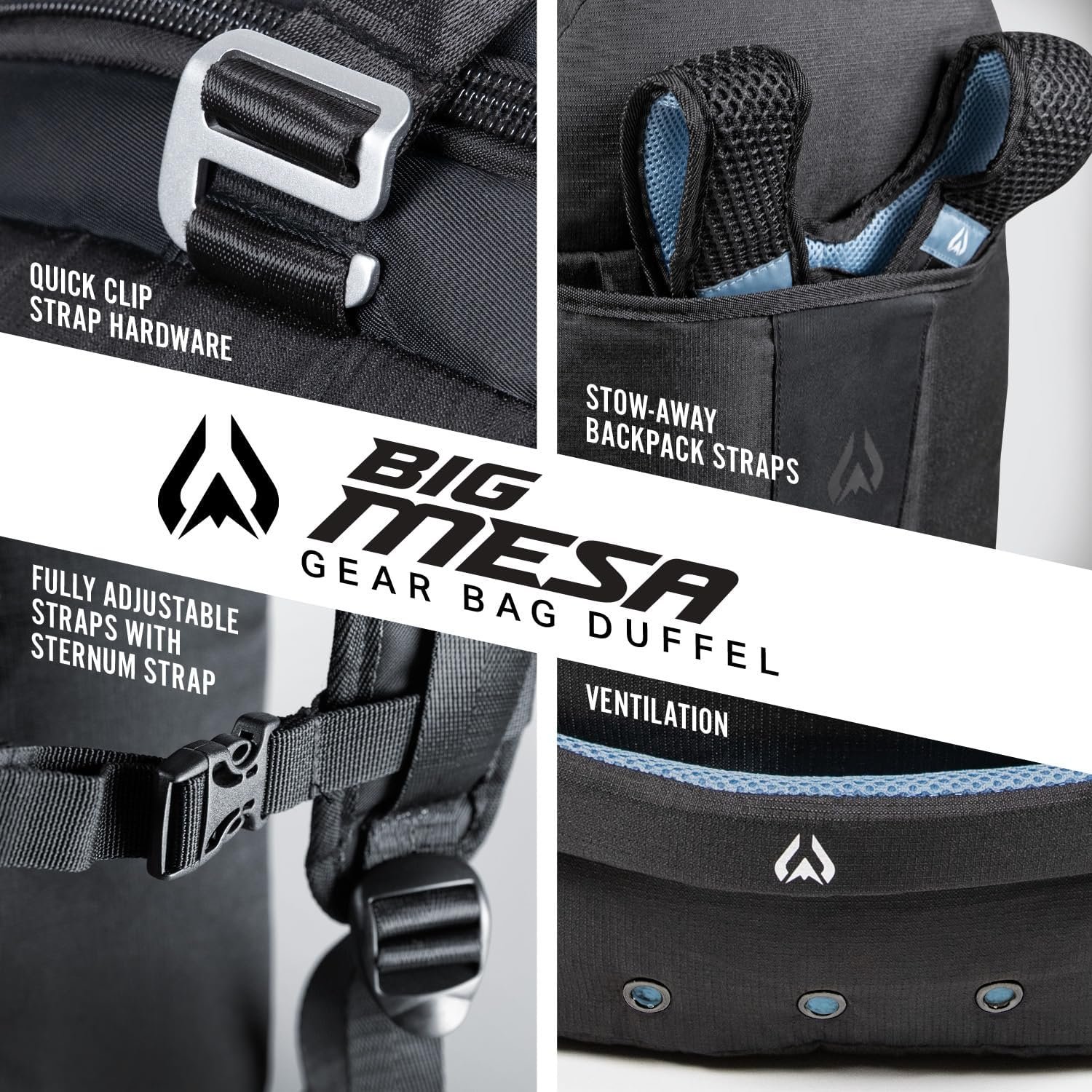 Wildhorn Big Mesa 90L MTB Gear Bag – Lightweight & Waterproof Duffel, Mountain Bike Gear Bag, Ideal for Gym & Sports - Image 4