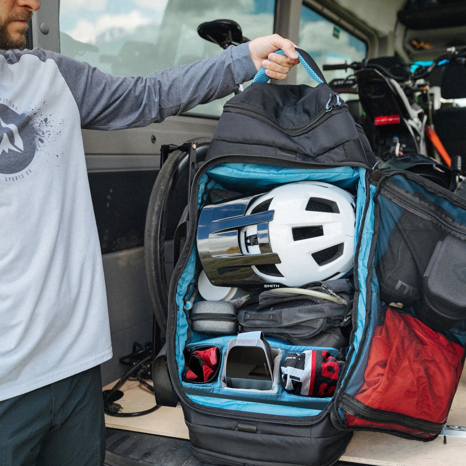 Wildhorn Big Mesa 90L MTB Gear Bag – Lightweight & Waterproof Duffel, Mountain Bike Gear Bag, Ideal for Gym & Sports - Image 7