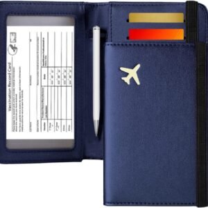ZOPPEN Passport Holder Wallet, Passport Cover Travel Wallet Women Travel Essentials Accessories Document Organizer Travel Must Haves Rfid Blocking Cover Case for Women and Men, Blue