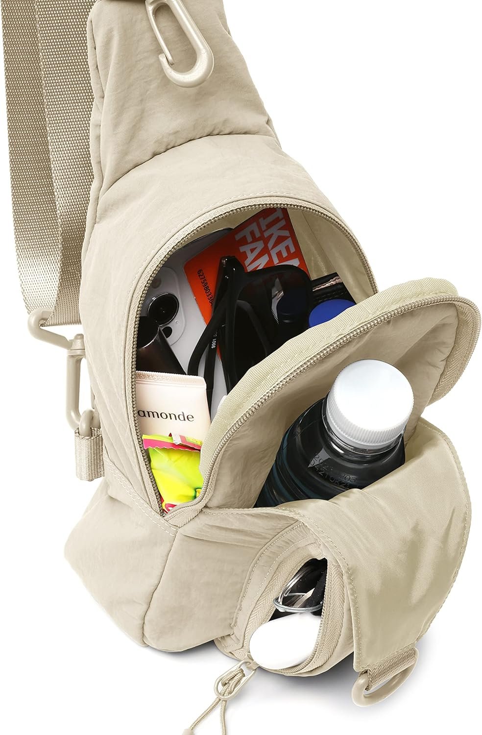 ODODOS Daily Sling Bag with Adjustable Straps Crossbody Chest Bag Lightweight Small Backpack for Casual Traveling Hiking - Image 3