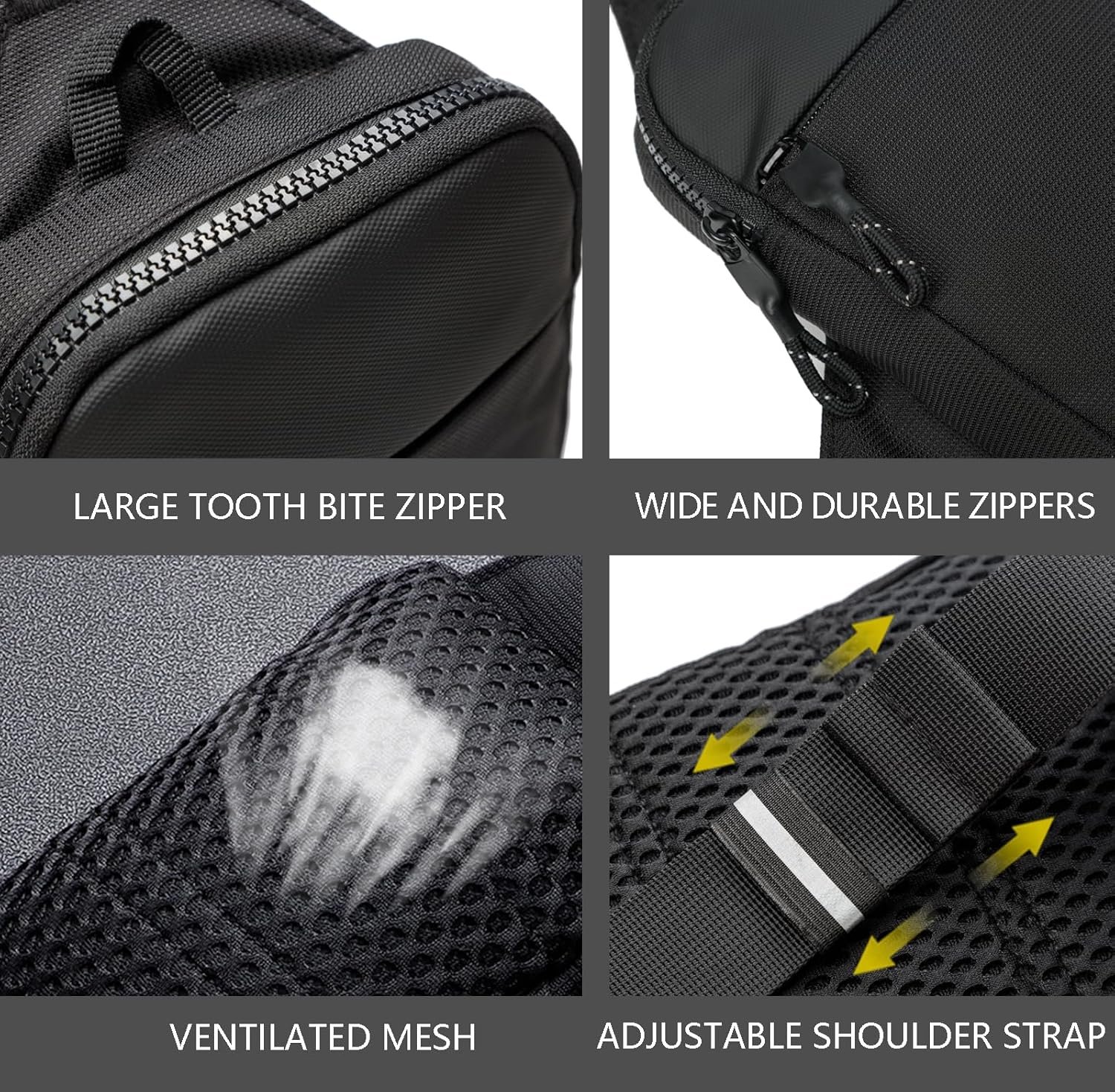 Mini Sling Bag for Men Women, Waterproof Utility Crossbody Backpack Chest Bag for Hiking Travel Sports Running - Image 6