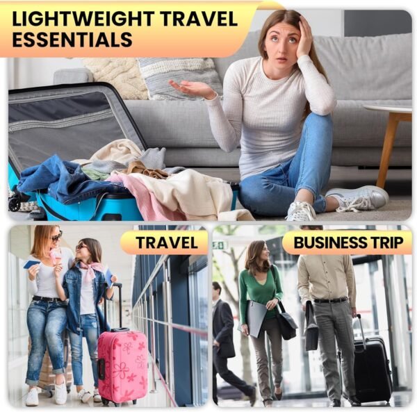 Ultralight Compression Packing Cubes Travel for Suitcases ，Compressible Mesh Packing Cubes for Travel Women Packing Organizers 4 Set - Image 4