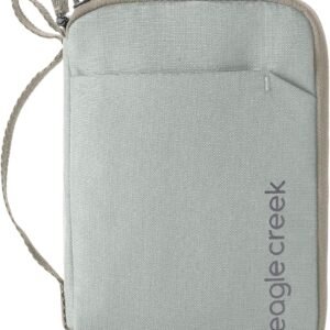 eagle creek Stash RFID Passport Wallet – Slim Travel Organizer with RFID Blocking – Secure Storage for Passport, Cards & Cash – Lightweight & Water-Resistant – Unisex – Storm Grey