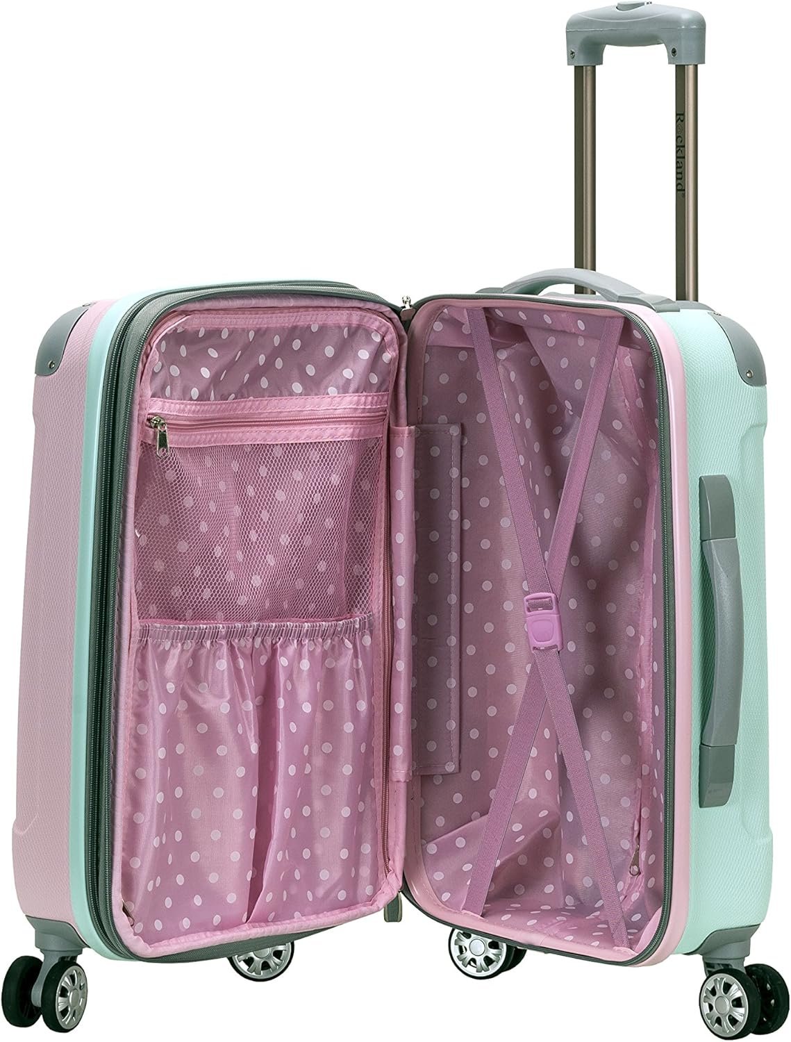 Rockland London Hardside Expandable Luggage with Spinner Wheels, Multicolor, Carry-On 20-Inch - Image 6