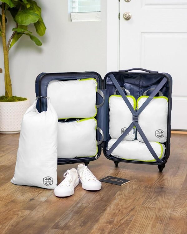 Compression Packing Cubes Set for Travel - Lightweight, Durable Clothes Organizer for Carry-On Luggage and Suitcases by TRIPPED Travel Gear - Image 2