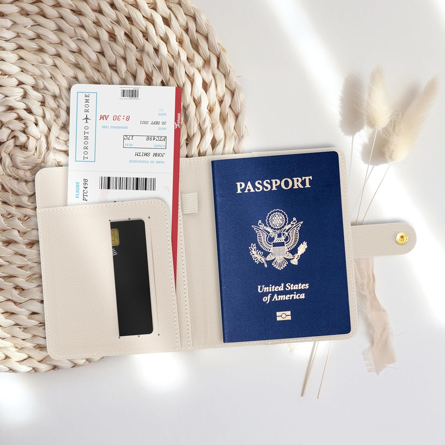 Beautiful Passport Holder for Travel – Cute Cover with Pen Holder to Keep Your Travel Documents Organized & Safe – Quality Passport Wallet for Women & Men and Great for Gifting - Image 2