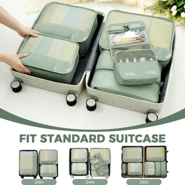 BAGAIL 9 Set Packing Cubes Luggage Packing Organizers for Travel Accessories - Image 7