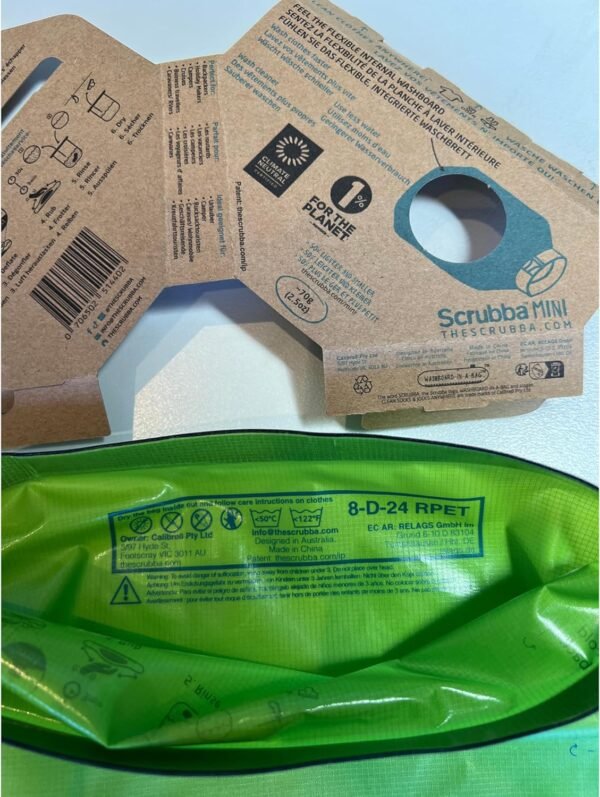 Scrubba Wash Bag MINI Ultra-Compact Washing Machine - Ideal for Travel, Camping & Hiking | Portable Washer & Dry Bag, 50% smaller than original Scrubba - Image 9