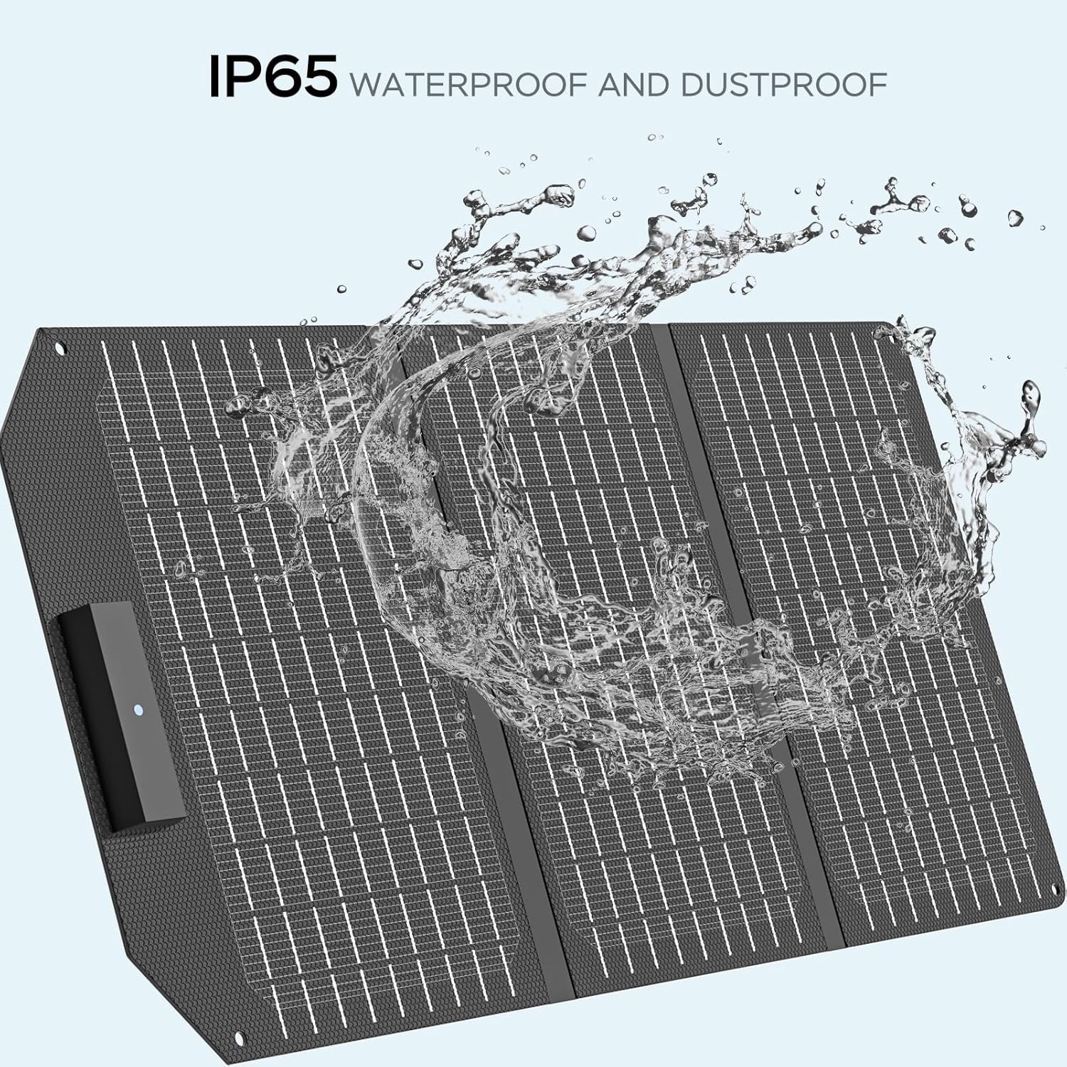 MARBERO 30W Solar Charger >23% High Efficiency Foldable Portable Solar Panel for Power Station Phones Tablets 2 USB Ports & DC Fast Charging IP65 Waterproof for Camping Outdoor Backpacking Cloudy - Image 5