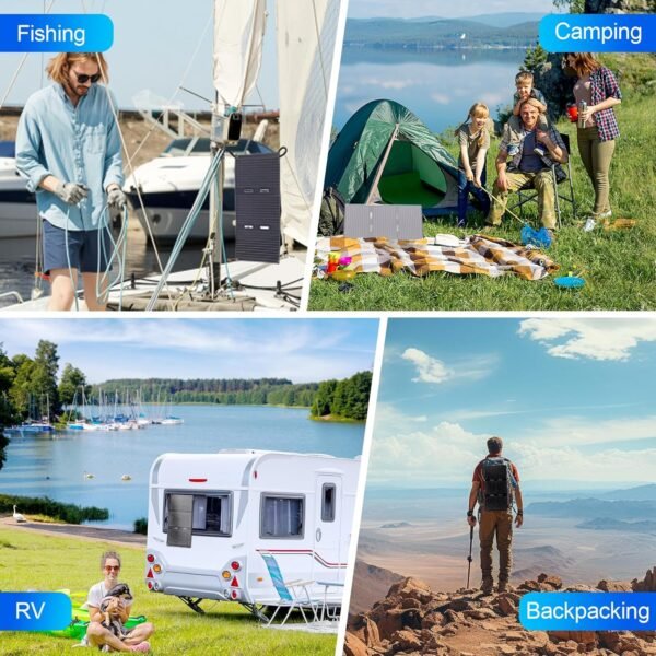 30W Portable Solar Panel, Foldable Solar Panel Charger with QC3.0 USB-A USB-C & DC Output for Phone/Power Bank/iPad/Power Station, IP65 Waterproof for Camping Backpacking Hiking RV Blackout - Image 7