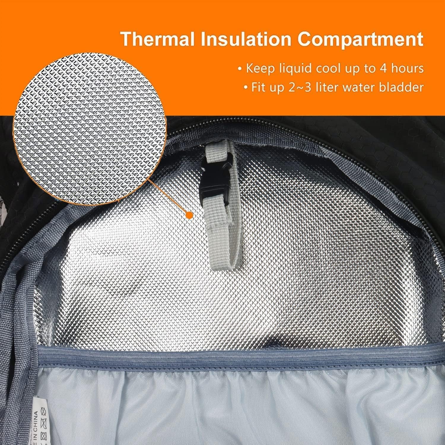 Hiking Daypack Waterproof Biking Backpack 15L Lightweight Durable Backpack for Ski Snowboarding Running MTB Cycling - Image 4