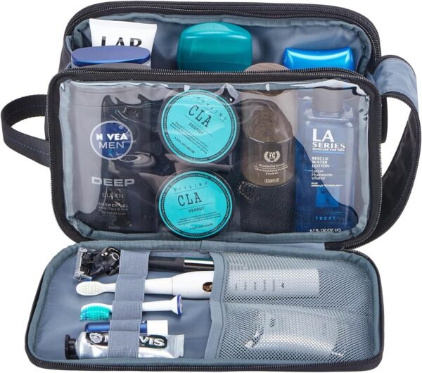 ZEEMO Toiletry Bag for Men, Water-resistant and Leak-Proof Dopp Kit with Large Capacity for Toiletries - Image 2