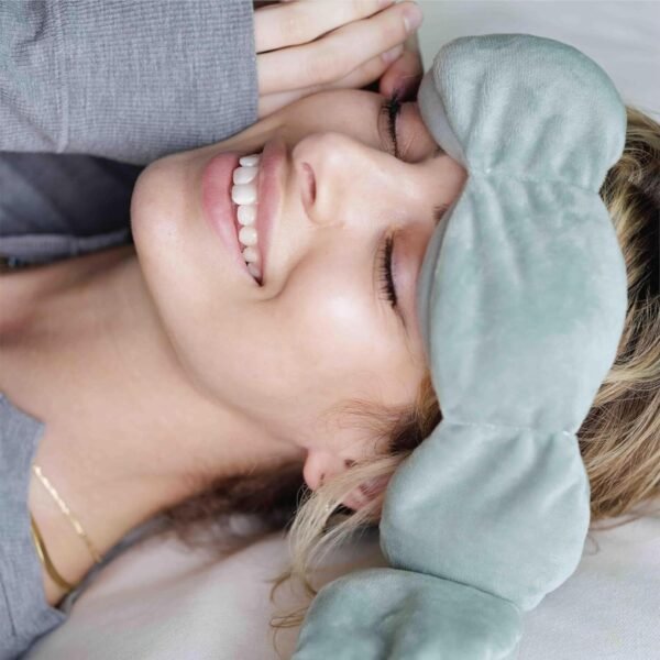 Nodpod Gentle Pressure Sleep Mask | Patented Light Blocking Design for Sleeping, Traveling & Relaxation - Sage - Image 4