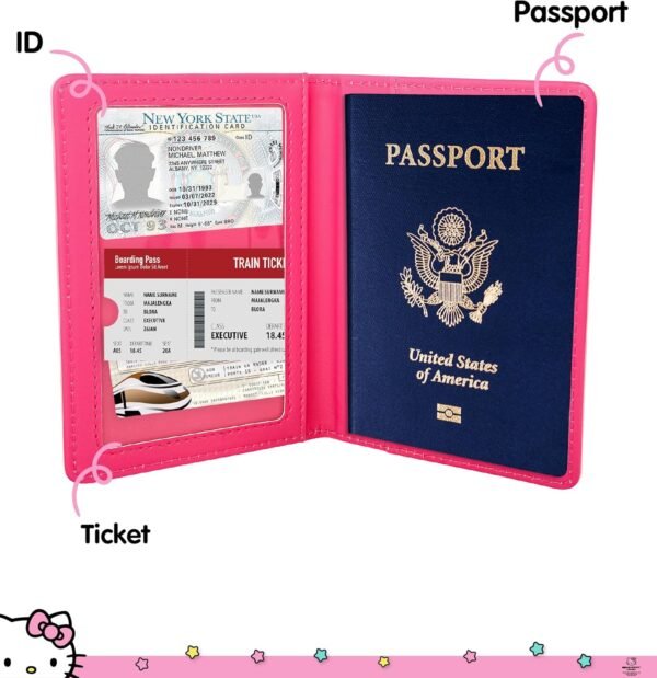 Hello Kitty Passport Holder for Travel Official License, Cute Passport Cover, Sanrio Gifts - Image 6