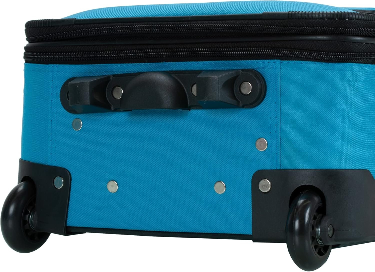 Rockland Journey Softside Upright Luggage Set,Expandable, Turquoise, 4-Piece (14/19/24/28) - Image 6