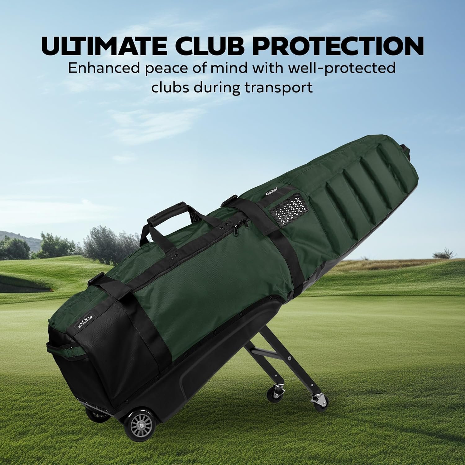 Sun Mountain ClubGlider Meridian - Heavy Duty Golf Travel Bag for Airlines - Convenient Golf Travel Bag with Wheels and Dense Foam Padding - Image 4