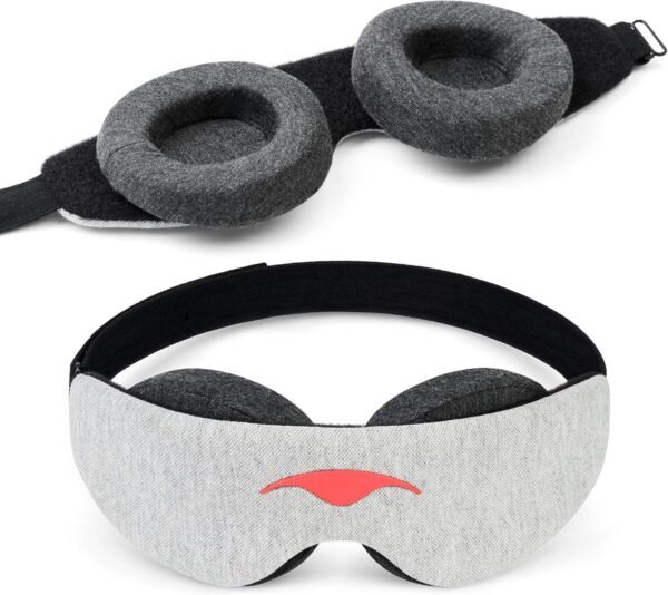 Manta Slim Sleep Mask - Ultra-Lightweight Blackout Eye Mask, Slim Elastic Head Band Comfort Design, Zero Pressure Eye Mask, Infinitely Adjustable Eye Cups, Perfect for Side Sleepers