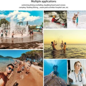wellhouse Waterproof Phone Pouch Waterproof Phone Case for iPhone 16 15 14 13 12 Pro Max XS Samsung Blue & Pink7.0 | IPX8, 3D Cellphone Dry Bag, Beach Essentials, 2 Pack, 7 inch