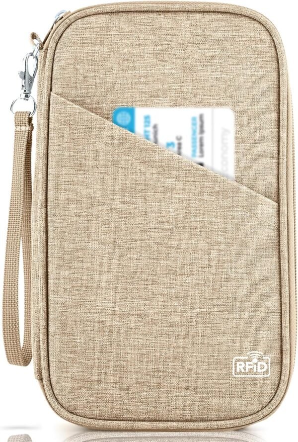 Passport Holder Family, Women Rfid Blocking Passport Wallet, Travel Document Organizer Premium Wallets Passport Holders Bag