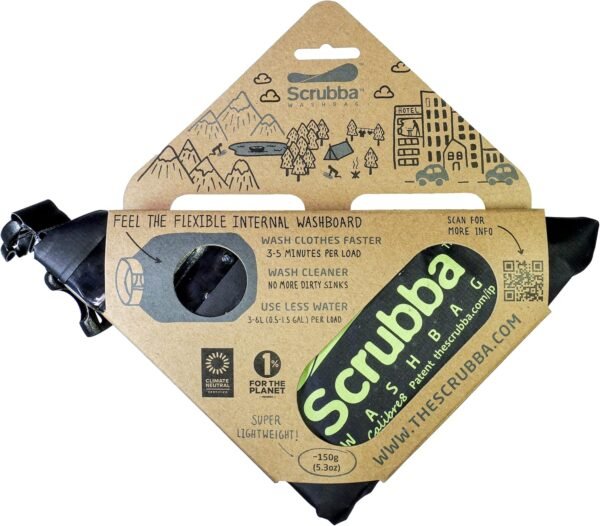 Scrubba Wash Bag Portable Washing Machine - Lightweight Manual Washing Machine for Travel, Camping, Laundry, Baby Clothes - Travel Essentials, Gift - use with Laundry Detergent/Sheets - 5.3 oz. - Image 7