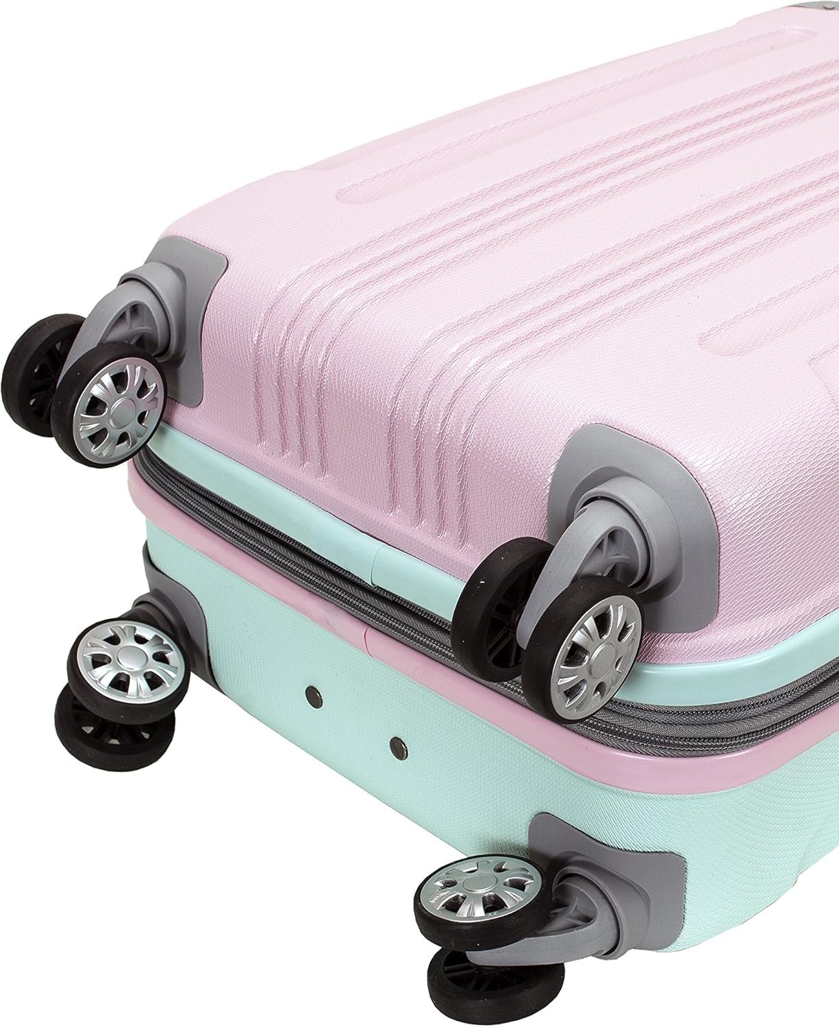 Rockland London Hardside Expandable Luggage with Spinner Wheels, Multicolor, Carry-On 20-Inch - Image 4
