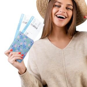 Disney Stitch Passport Cover for Women Official License, Cute Passport Book Holder, Passport Wallet, Travel Must Haves