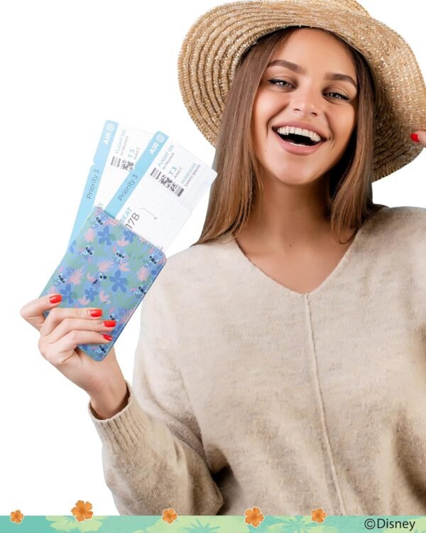 Disney Stitch Passport Cover for Women Official License, Cute Passport Book Holder, Passport Wallet, Travel Must Haves - Image 2