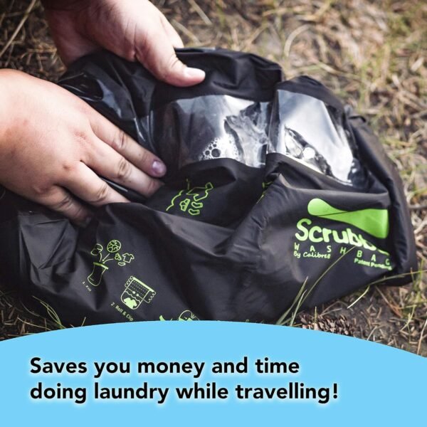 Scrubba Wash Bag Portable Washing Machine - Lightweight Manual Washing Machine for Travel, Camping, Laundry, Baby Clothes - Travel Essentials, Gift - use with Laundry Detergent/Sheets - 5.3 oz. - Image 8