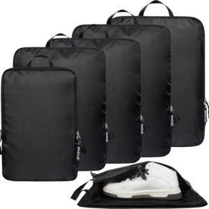 BAGAIL 4 Set/6 Set Ultralight Compression Packing Cubes Packing Organizer for Travel Accessories Luggage Suitcase Backpack