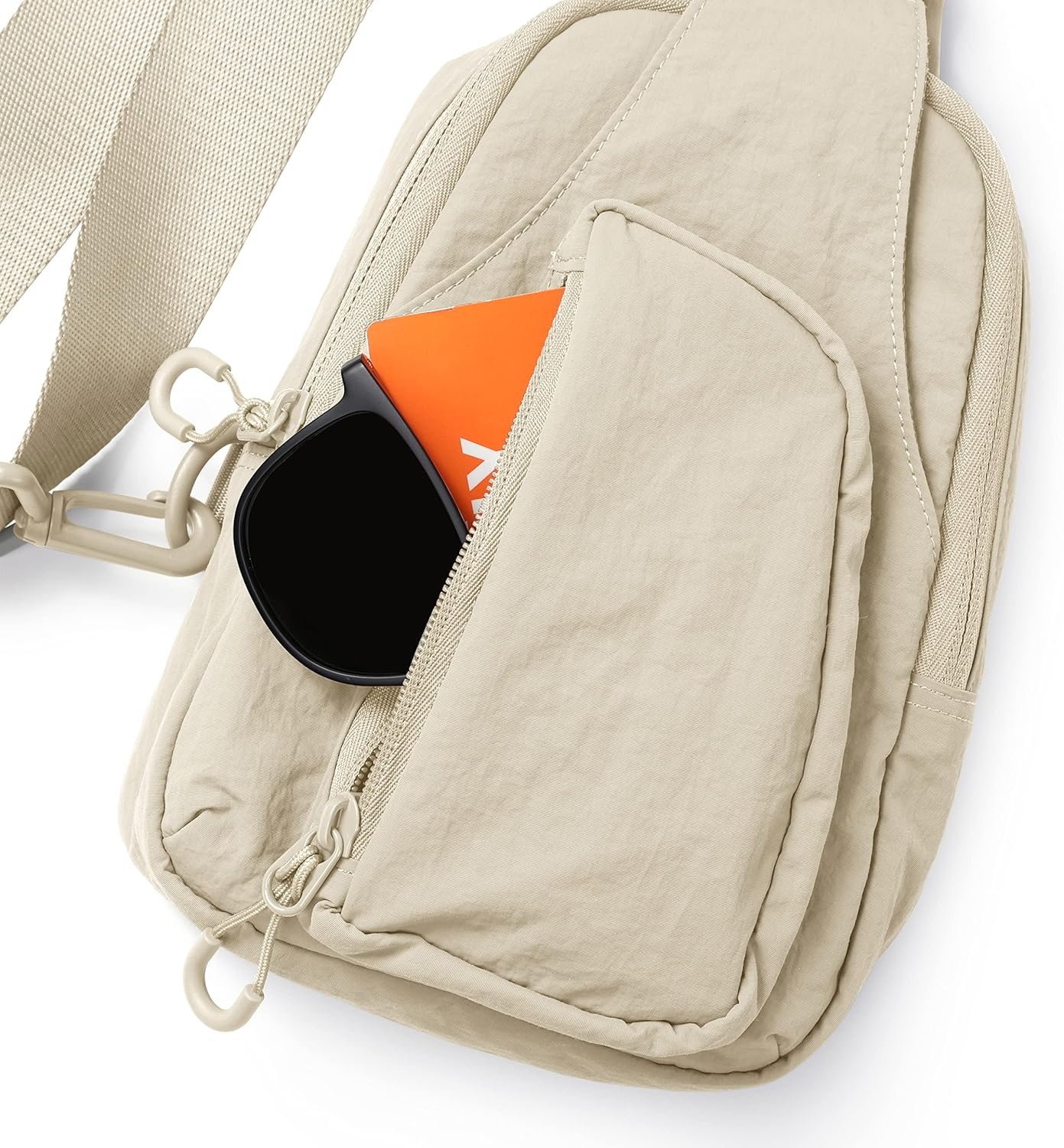 ODODOS Daily Sling Bag with Adjustable Straps Crossbody Chest Bag Lightweight Small Backpack for Casual Traveling Hiking - Image 4