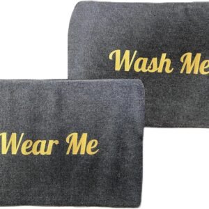 Travel Fanatics Wear Me, Wash Me Bag – 2-Sided Travel Laundry Bag with Stylish Design – Lightweight, Portable, and Durable Canvas Laundry Bag Organizer for Clean and Dirty Clothes