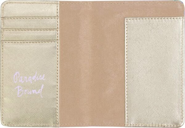 Lilly Pulitzer Vegan Leather Passport Holder, Cute Passport Cover, Travel Wallet with Credit Card Slots, Swizzle In - Image 2