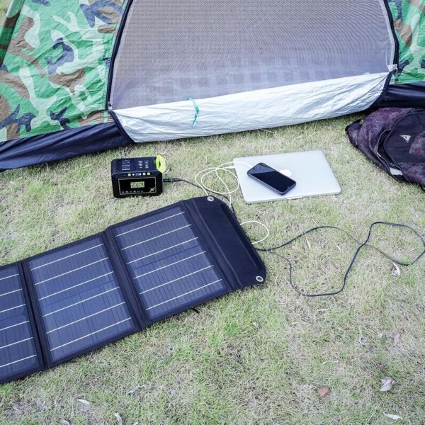 MARBERO Portable Solar Panel 30W Solar Panel Charger 23% High Efficiency Foldable Solar Panels QC3.0 USB & DC Port Compatible with Cell Phone Ipad Laptop IP65 Waterproof for Camping Outdoor Cloudy - Image 3