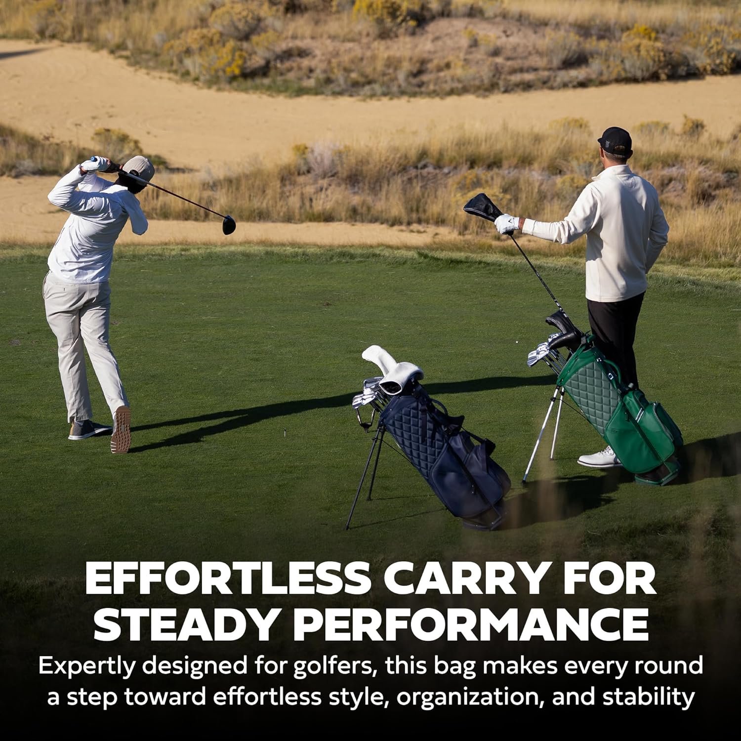 Sun Mountain 2025 Matchplay Stand Bag - Durable Golf Stand Bag with a Four-Way Top and Ergonomic X-Fit Dual Strap Handle for Convenience - Lightweight with Nine Pockets for Storage - Image 2