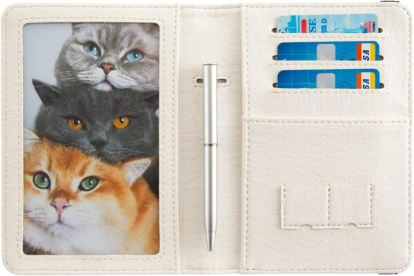 passport Holder,Rfid Blocking Travel Wallet Credit Card Case Cute Passport cover for Women/Men,Boys Girls Travel Essentials (Dinosaur) - Image 5