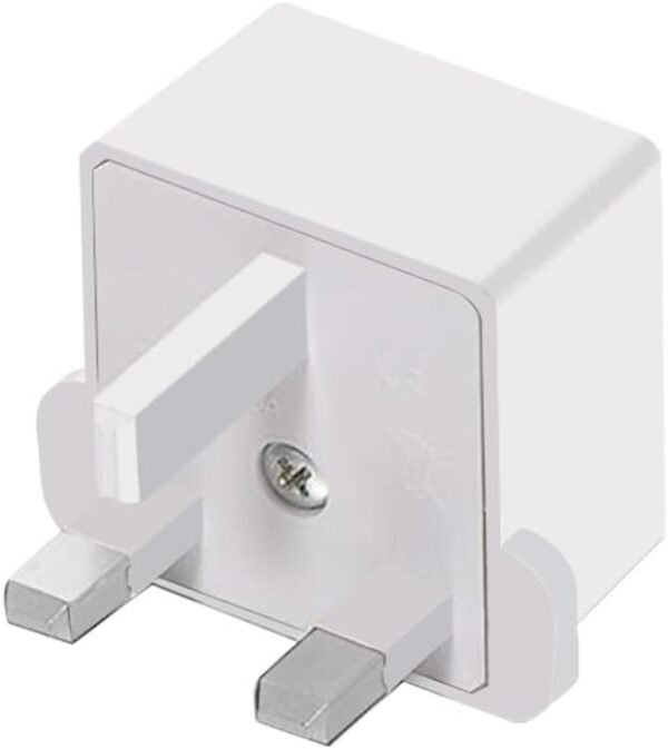 (White-2pcs) US/EU to UK Plugs Adapter EU to UK Plugs Power Converter Plugs 2 Pin Socket US to UK Travel Adapter,UK 3 pin Plug to 2 Hole for China/Japan/USA/Germany - Image 4
