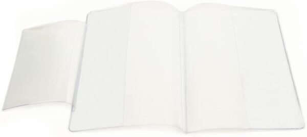 Clear Transparent Frosted Passport Cover Holder Case Organizer ID Card Travel Protector (2 PCS)