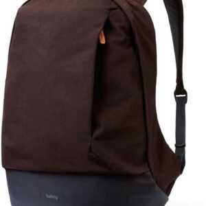 Bellroy Classic Backpack Premium (Leather Panels, Fits 15″ Laptop) – Deep Plum