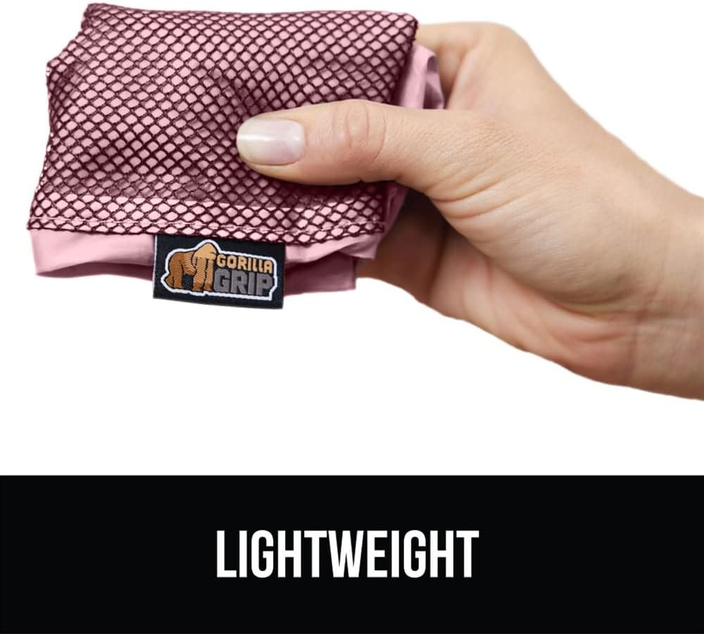 GORILLA GRIP 6 Set Packing Cubes, Travel Essentials for Suitcase, Mesh Organizer Bags for Clothes Toiletries Shoes and Laundry, Luggage and Carry On Airplane Accessories, Traveling Must Haves Pink - Image 8