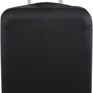 Explore Land Travel Luggage Cover Suitcase Protector Fits 18-22 Inch Case (Black, S)