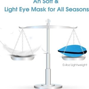 PrettyCare 3D Sleep Mask 2 Pack,Eye Mask for Side Sleeper 3D Contoured Sleeping Mask Blackout Out for Men- Blindfold Airplane with Ear Plugs, Night Masks with Travel Bag (Black&Blue)