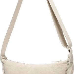 YIKOEE Crescent Bag for Women Men Small Sling Crossbody Bag with Half Moon Shape