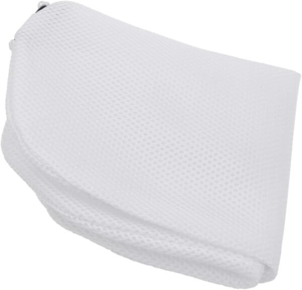 Zerodeko 2pcs Zippered Laundry Shoe Bags Thickened Mesh Washer Protectors for Delicates Underwear Breathable Design Prevents Deformation Portable Care Bags for Washing Shoes and Laundry