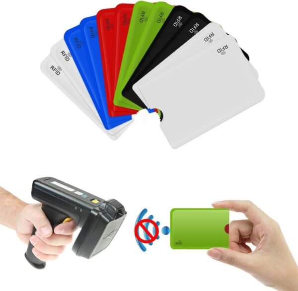 CM unisex-adult RFID Blocking Passport Sleeve Credit Card Cover for Identity Theft Prevention, 12 Pcs Card Sleeve and 4 Pcs Passport Sleeve, Multi - Image 2
