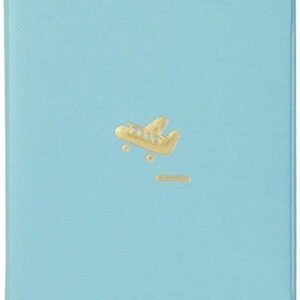 S-shine Little Airplane Passport Travel Document Cover Travel Journey Passport ID Card Holder Case Cover (Royal Blue)