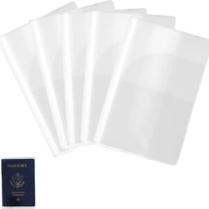 10 Pack Clear Passport Cover, Plastic Passport Protector Waterproof Passports Cover Vinyl ID Card Protector Case Travel Document Organizer