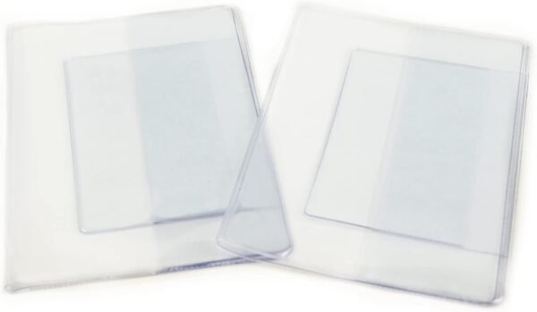 Clear Transparent Frosted Passport Cover Holder Case Organizer ID Card Travel Protector (2 PCS) - Image 5